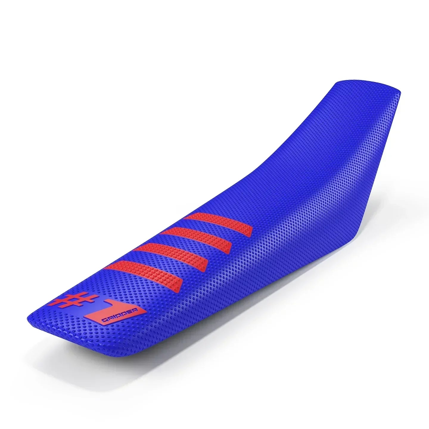 Funda de asiento acanalada Gripper 1Gripper - Azul/Rojo
