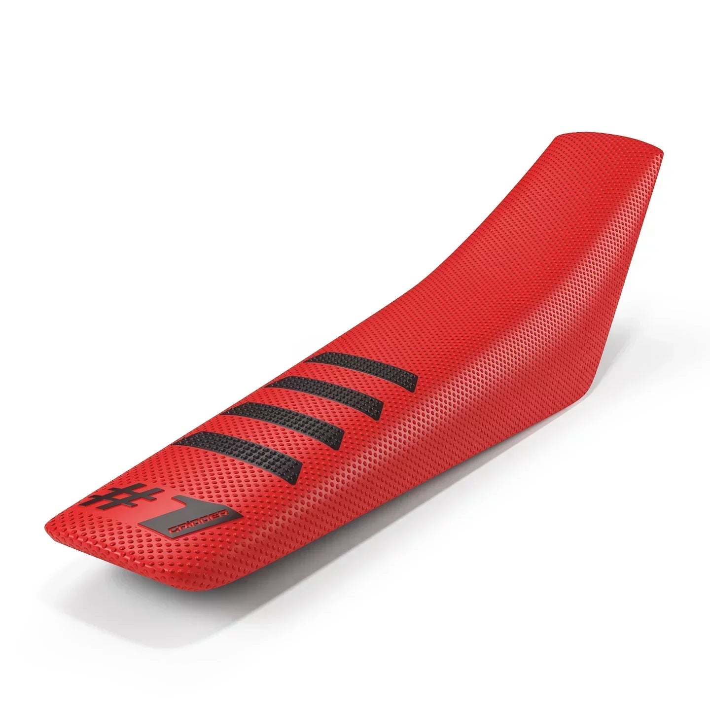 Funda de asiento acanalada Gripper 1Gripper - Rojo/Negro