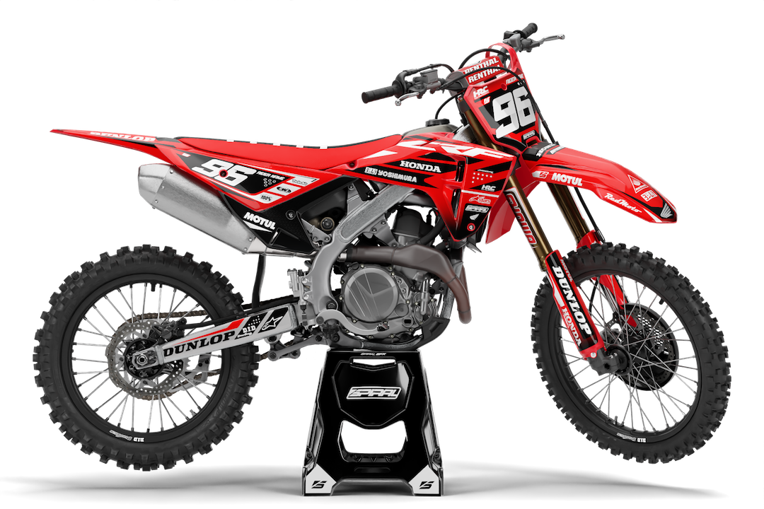 Honda // Racer Rojo Negro (Todas las Motos)