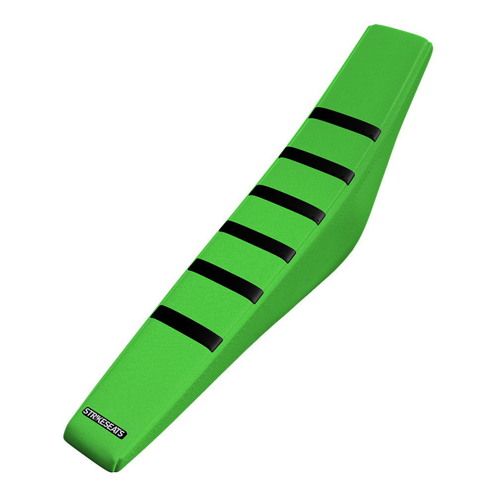 Kawasaki KX250F 17-20 NOIR/VERT/VERT Housse de Selle Gripper Ribbed
