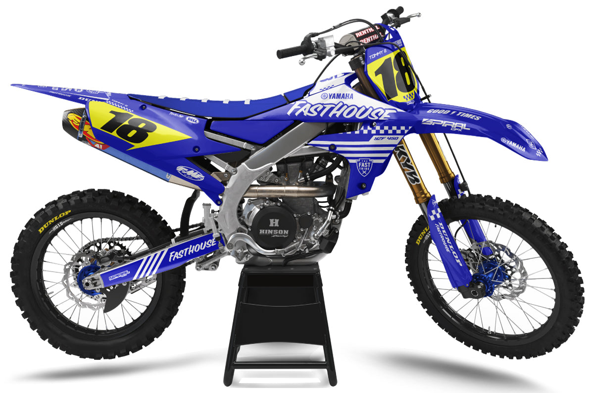 Yamaha // Blu a scacchi (tutte le moto)