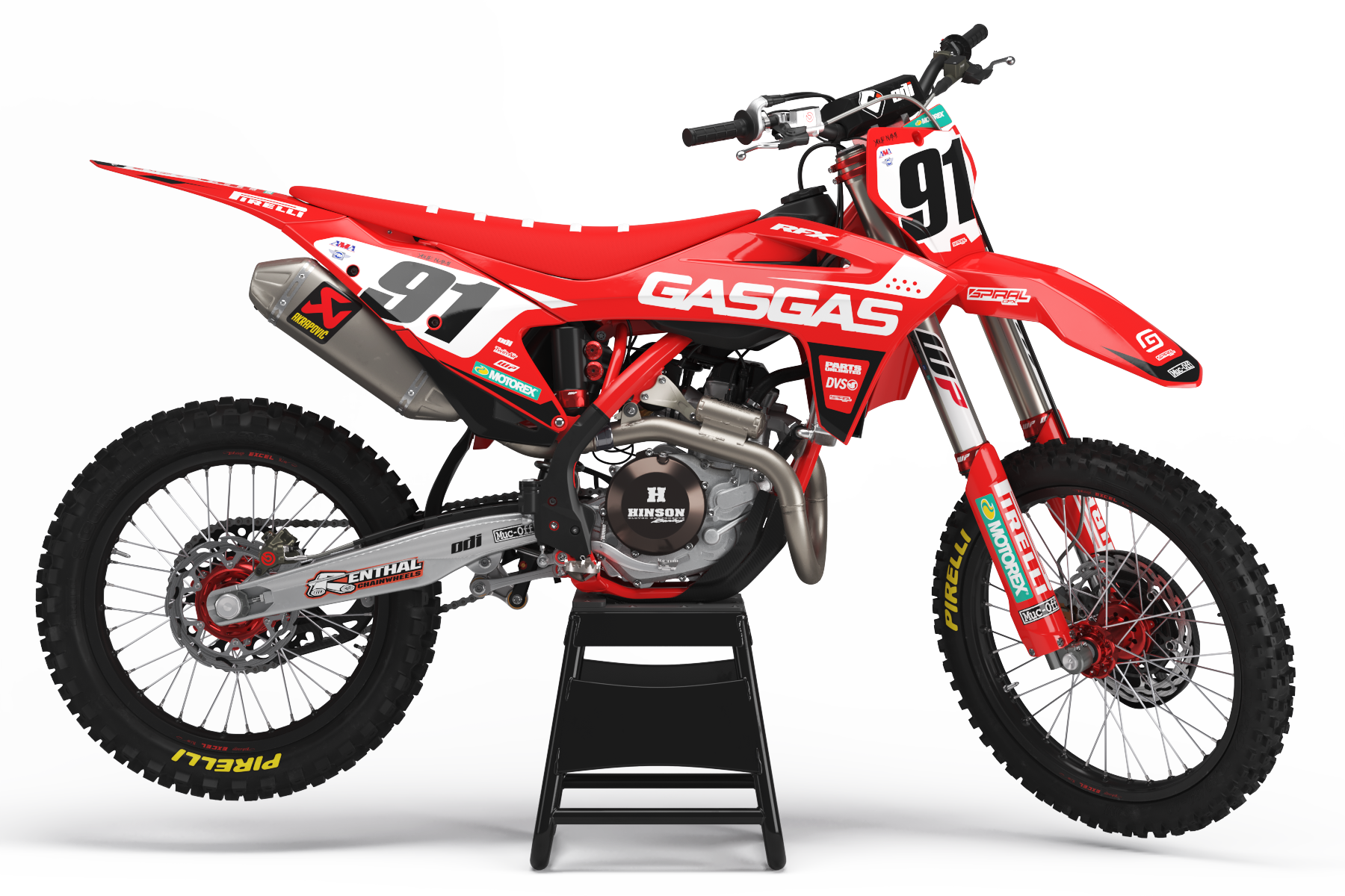 GasGas Factory Motocross Graphics Kit by SpiralGFX
