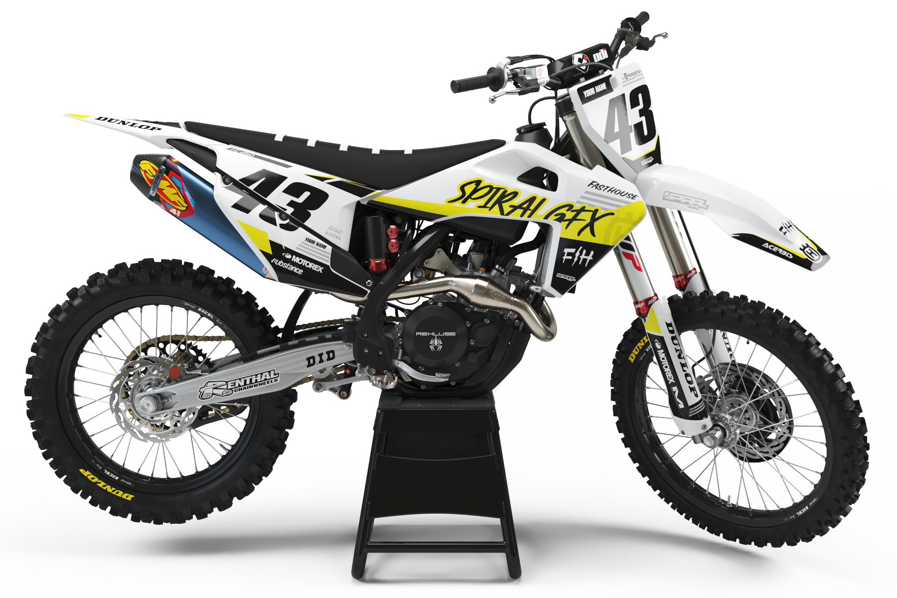 Husqvarna // Raptor Bianco Giallo