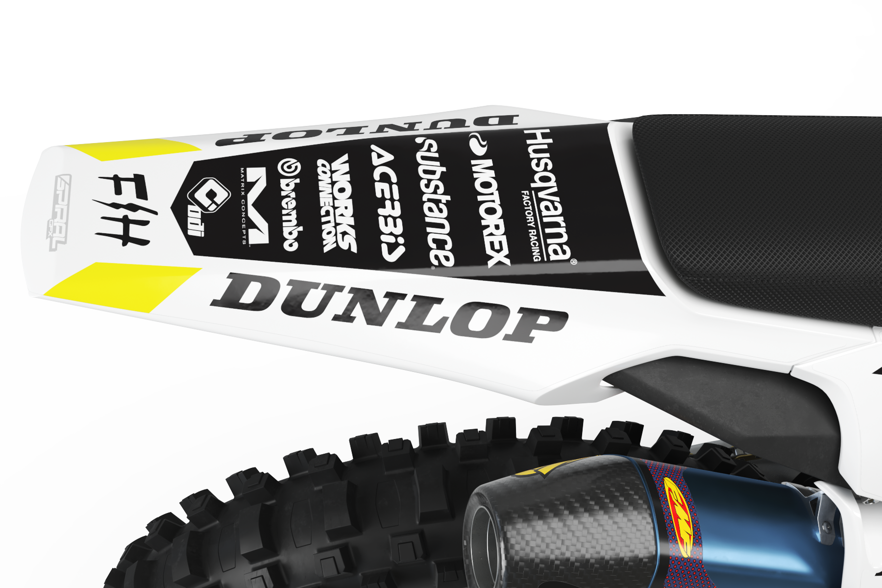 Husqvarna // Raptor Bianco Giallo