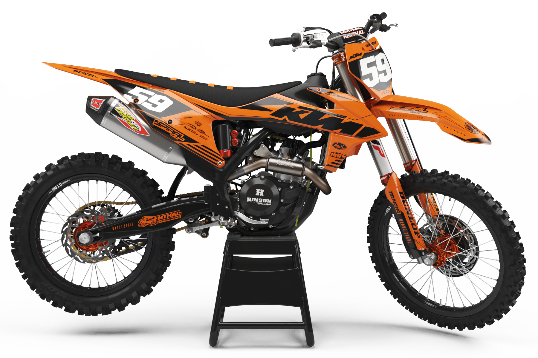 KTM // Blackout arancione (tutte le moto)