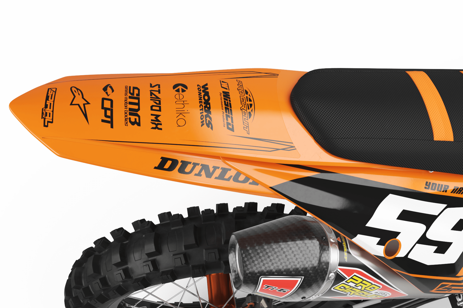 KTM // Blackout arancione (tutte le moto)