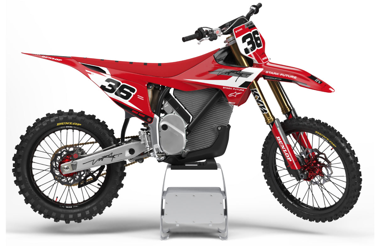 Stark Future // Stadium Red Motocross Graphics Kit made by SpiralGFX