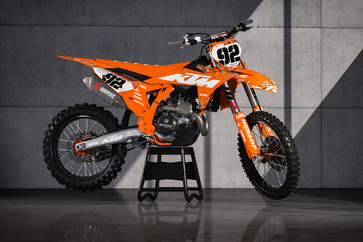 Ktm Orange Color Code KTM // Digital Orange Motocross Graphics Kit by SpiralGFX
