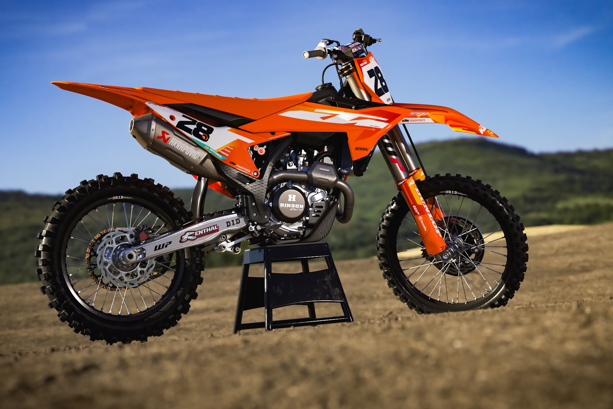 KTM // OEM 25 Orange Red Motocross Graphics Kit by SpiralGFX