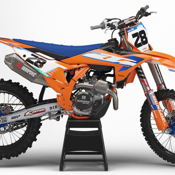 KTM // OEM 25 Blue Motocross Graphics Kit by SpiralGFX - Main Image