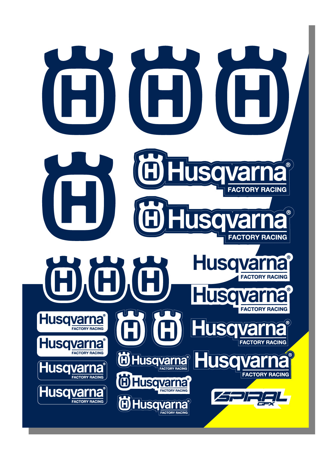 Husqvarna // Licensed Sticker Sheets