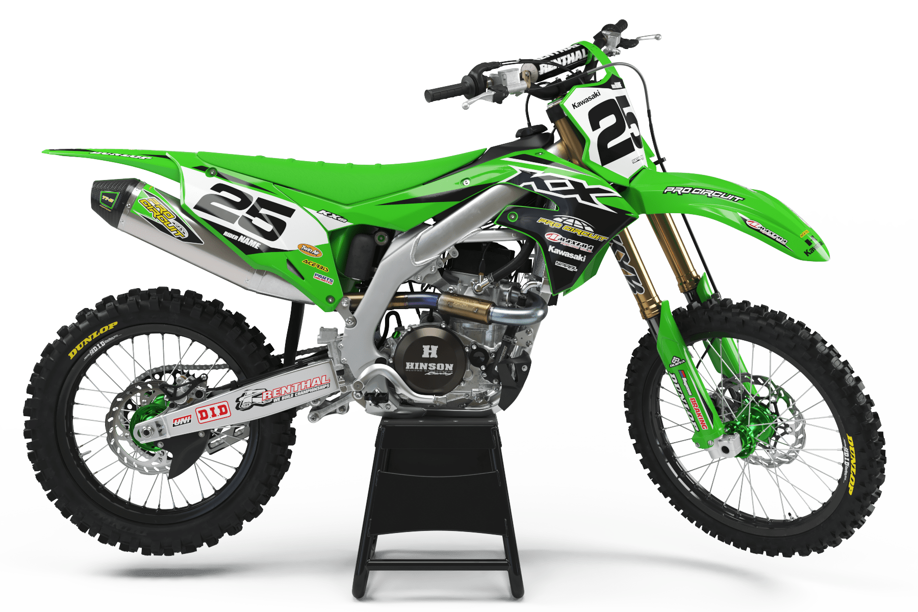 85cc Graphics Kawasaki KX & KXF Models 85cc & Over Full Graphics Kits